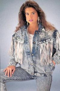 80s fringe jacket