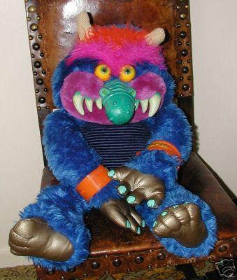 blue monster stuffed animal 80s