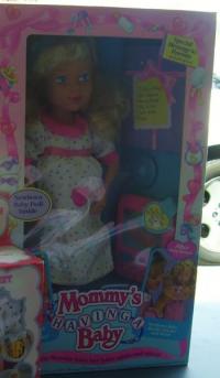 mommys having a baby doll